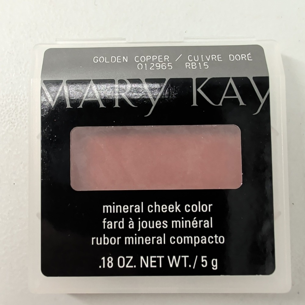Mary Kay Mineral Cheek Color Golden Copper 012965 RB15 Blush 0.18 oz 5g New